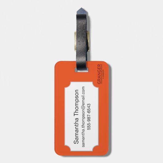 Tarotkaart: De zon Bagagelabel (Achterkant verticaal)