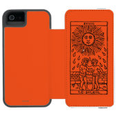 Tarotkaart: De zon Incipio iPhone Portemonnee Hoesje (Agenda Open)