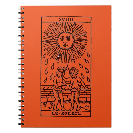 Tarotkaart: De zon Notitieboek (Voorkant)
