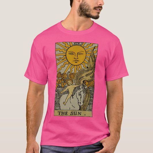 Tarotkaart De Zon T-shirt (Voorkant)