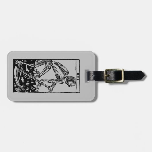 Tarotkaart: Dood Bagagelabel (Voorkant horizontaal)