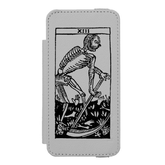 Tarotkaart: Dood Incipio iPhone Portemonnee Hoesje (Voorkant Agenda)