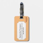 Tarotkaart: Fortune Bagagelabel (Achterkant verticaal)