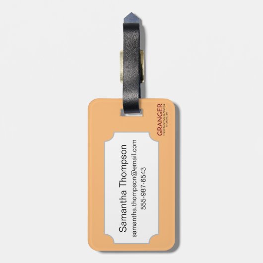 Tarotkaart: Fortune Bagagelabel (Achterkant verticaal)