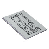 Tarotkaart: Gehangene Notitieboek (Rechterzijde)