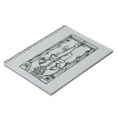 Tarotkaart: Gehangene Notitieboek (Linkerzijde)