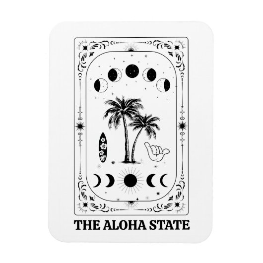 Tarotkaart Hawaï Aloha-staat Hemels Souvenir Magneet (Verticaal)