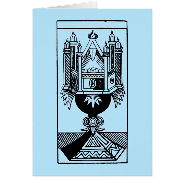 Tarotkaart: Het aantal kopjes (Voorkant)