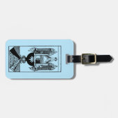 Tarotkaart: Het aantal kopjes Bagagelabel (Voorkant horizontaal)