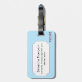 Tarotkaart: Het aantal kopjes Bagagelabel (Achterkant verticaal)