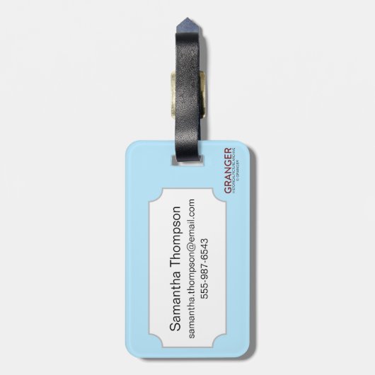 Tarotkaart: Het aantal kopjes Bagagelabel (Achterkant verticaal)