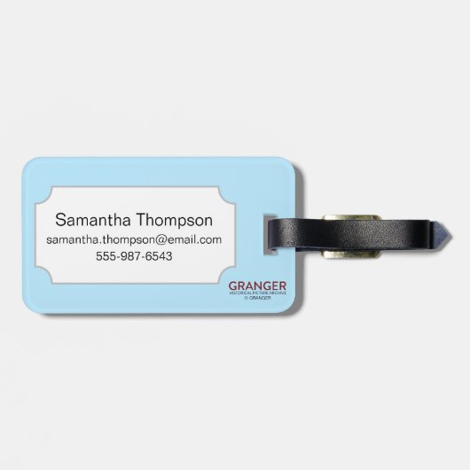 Tarotkaart: Het aantal kopjes Bagagelabel (Achterkant horizontaal)