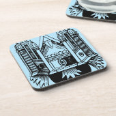 Tarotkaart: Het aantal kopjes Onderzetter (Linkerzijde)