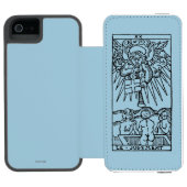 Tarotkaart: Het arrest Incipio iPhone Portemonnee Hoesje (Agenda Open)