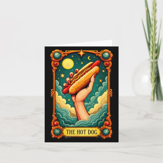 Tarotkaart Hotdog Halloween Kaart (Voorkant)