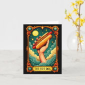 Tarotkaart Hotdog Halloween Kaart (Gele Bloem)
