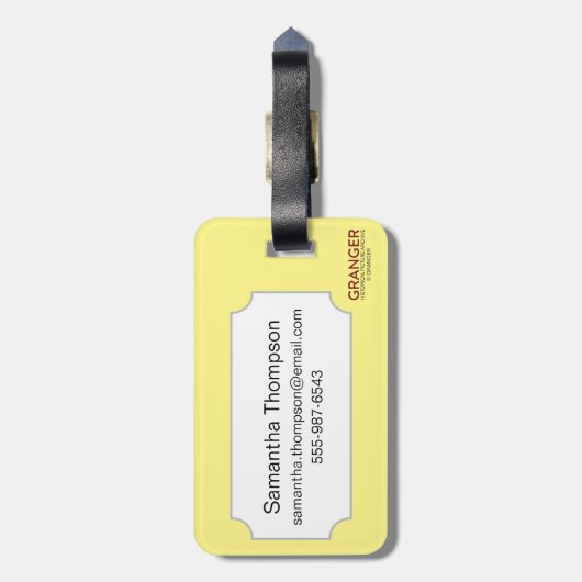 Tarotkaart: Justitie Bagagelabel (Achterkant verticaal)