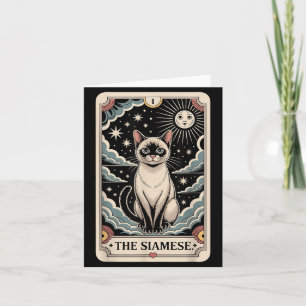 Tarotkaart Kat Halloween De Siamese Kaart
