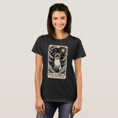 Tarotkaart Kat Halloween De Siamese T-shirt (Voorkant volledig)