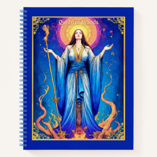 Tarotkaart, Koningin van Staven Dagboek  Notitieboek