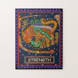 TAROTKAART - KRACHT LEGPUZZEL