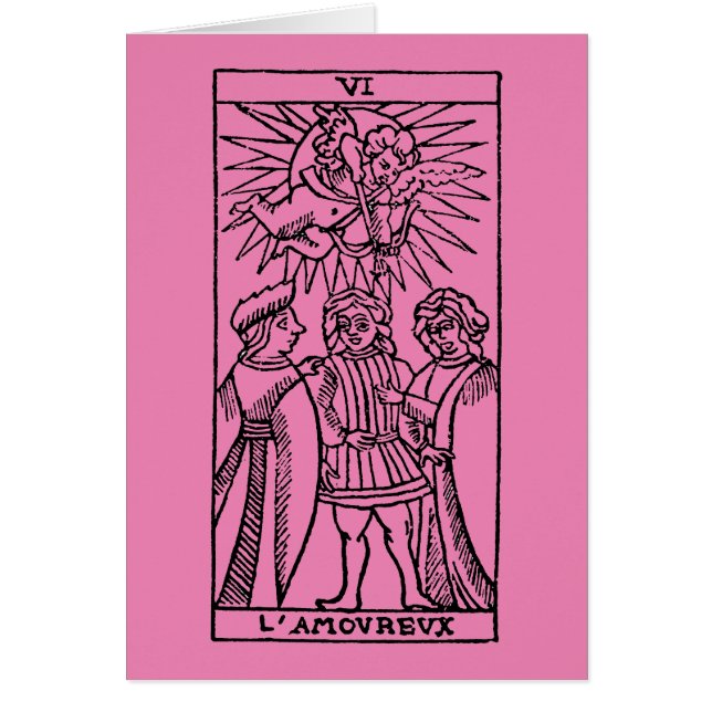 Tarotkaart: Lovers (Voorkant)