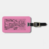 Tarotkaart: Lovers Bagagelabel (Voorkant horizontaal)