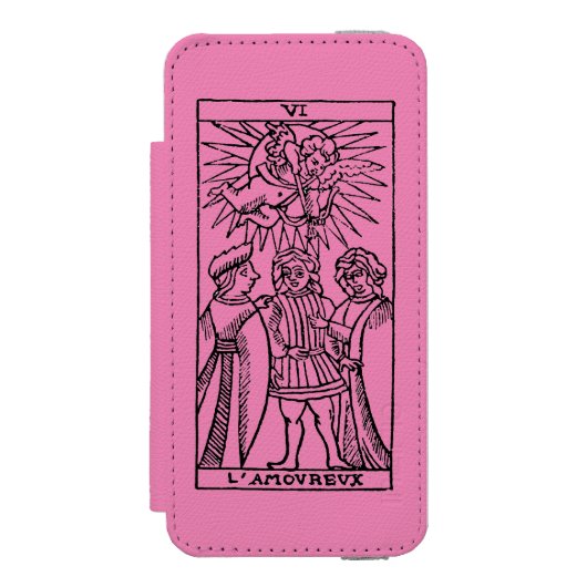 Tarotkaart: Lovers Incipio iPhone Portemonnee Hoesje (Voorkant Agenda)