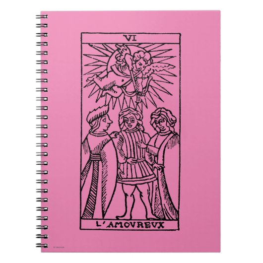 Tarotkaart: Lovers Notitieboek (Voorkant)