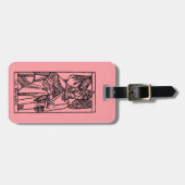 Tarotkaart: Popess Bagagelabel (Voorkant horizontaal)