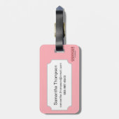 Tarotkaart: Popess Bagagelabel (Achterkant verticaal)