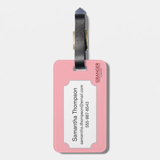 Tarotkaart: Popess Bagagelabel (Achterkant verticaal)