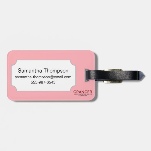 Tarotkaart: Popess Bagagelabel (Achterkant horizontaal)