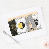 Tarotkaart rechthoekige sticker (Envelop)