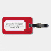 Tarotkaart: rijwielaas bagagelabel (Achterkant horizontaal)