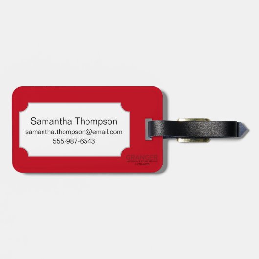 Tarotkaart: rijwielaas bagagelabel (Achterkant horizontaal)