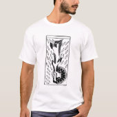 Tarotkaart: rijwielaas t-shirt (Voorkant)