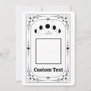 Tarotkaart Sjabloon Aangepaste Foto Bruidsmeisje B Kaart