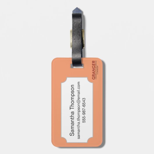 Tarotkaart: Smertijd Bagagelabel (Achterkant verticaal)