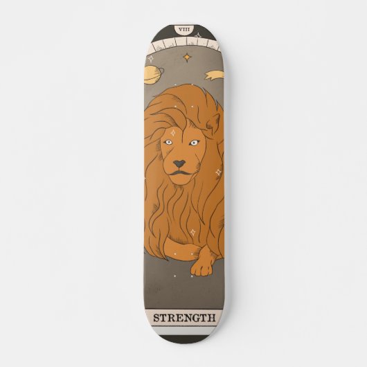 Tarotkaart Sterkte grote arcana Persoonlijk Skateboard (Voorkant)