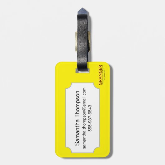 Tarotkaart: Temperatuur Bagagelabel (Achterkant verticaal)