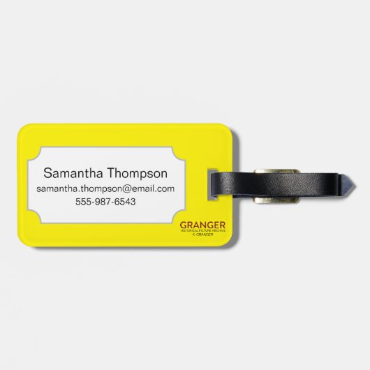 Tarotkaart: Temperatuur Bagagelabel (Achterkant horizontaal)