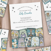 Tarotkaart Thema Baby Shower Uitnodigingen