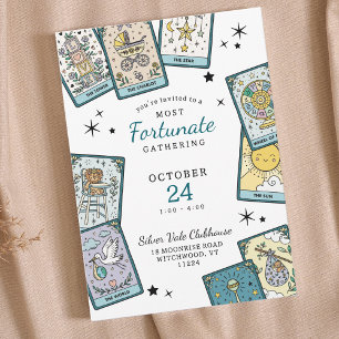 Tarotkaart Thema Baby Shower Uitnodigingen