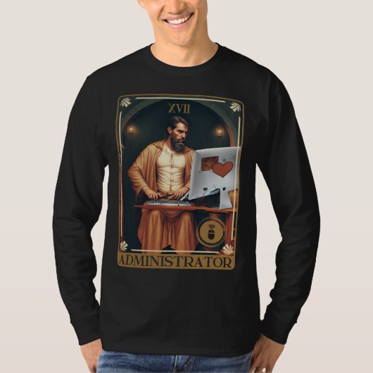 Tarotkaart van Beheerder T-shirt (Voorkant)