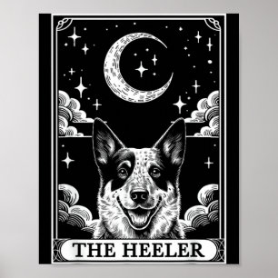 Tarotkaart Vintage Halve Maan Australische Rundvee Poster