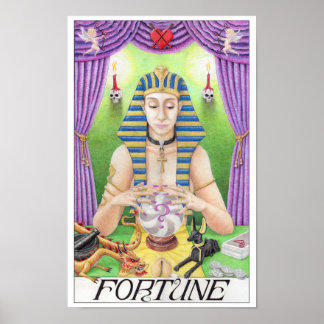 Tarotkaart voor het lot poster