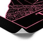 Tarotkaart voor wijn poster (Hoek)