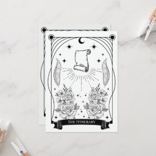 Tarotkaart vrijgezellenfeest Itinerarium Kaart