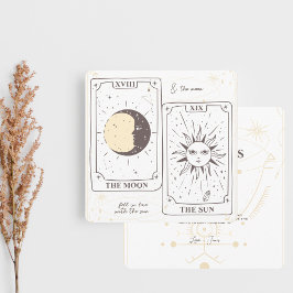 Tarotkaarten | Bruidsfeest | Trouwen | Neutralen Bedankkaart